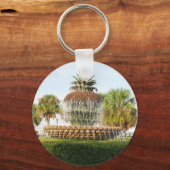 チャールストンSCパイナップルファウンテンウォーターフロントパーク キーホルダー (正面)