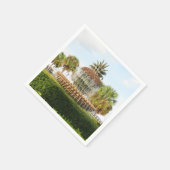 チャールストンSCパイナップルファウンテンウォーターフロントパーク スタンダードカクテルナプキン (角)