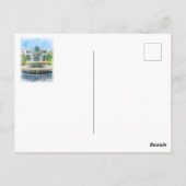 チャールストンSCパイナップルファウンテンカード ポストカード (裏面)