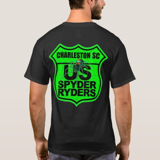 チャールストンSC支部 - ロゴ 両面グリーン Tシャツ (裏面)