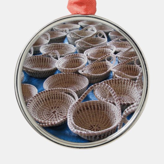 チャールストンSC Sweetgrassのバスケットのオーナメント メタルオーナメント (正面)