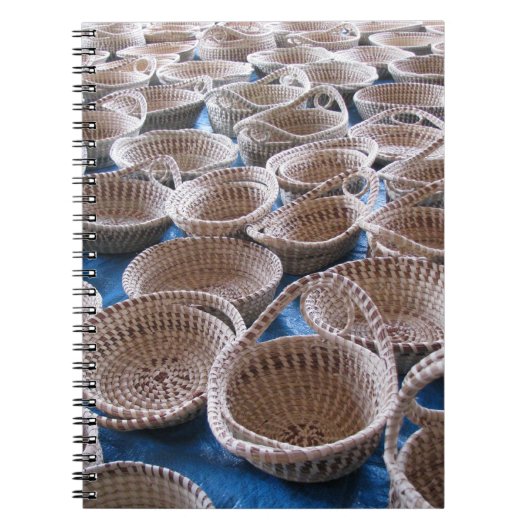 チャールストンSC Sweetgrassのバスケットのノート ノートブック (正面)