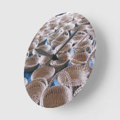 チャールストンSC Sweetgrassのバスケットの時計 ラウンド壁時計 (傾斜)