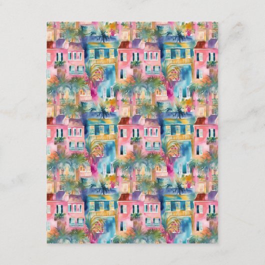 チャールスト名門私立校風のンハウシズパーソナライズされた エンクロージャーカード (裏面)