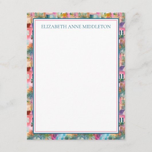 チャールスト名門私立校風のンハウシズパーソナライズされた エンクロージャーカード (正面)