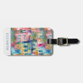 チャールスト名門私立校風のンハウシズパーソナライズされた ラゲッジタグ (正面横)