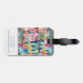 チャールスト名門私立校風のンハウシズパーソナライズされた ラゲッジタグ (裏面横)