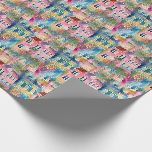 チャールスト名門私立校風のンハウシズ ラッピングペーパー (角)