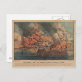 チャールスト素晴らしン1863年の内戦での戦い ポストカード (正面/裏面)