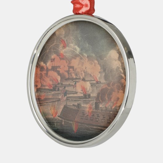 チャールスト素晴らしン1863年の内戦での戦い メタルオーナメント (左)