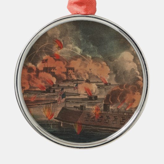 チャールスト素晴らしン1863年の内戦での戦い メタルオーナメント (正面)