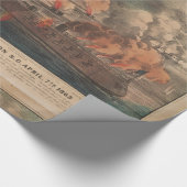 チャールスト素晴らしン1863年の内戦での戦い ラッピングペーパー (角)