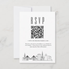 チャールスト結婚ンのQRコードRSVP 出欠カード