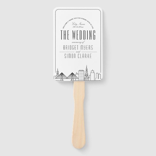 チャールスト結婚ン |結婚式 プログラムハンドファン ハンドファン (正面)