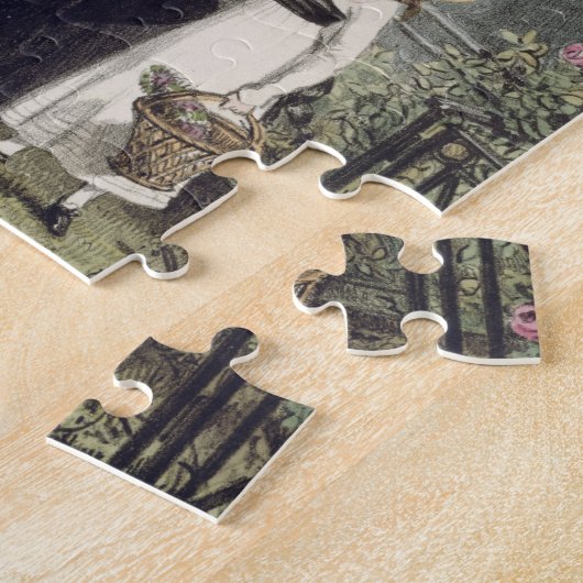 チャールズが印刷するPere Lachaiseの墓地 ジグソーパズル (側面)