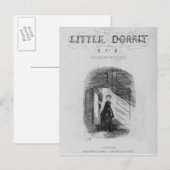 チャールズによる「リトルドリット」へのフロンティスピース ポストカード (正面/裏面)