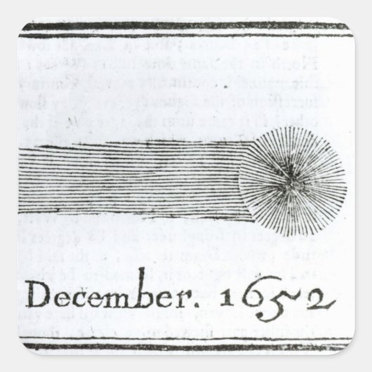 チャールズの彗星、1652年12月 スクエアシール (正面)