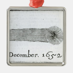 チャールズの彗星、1652年12月 メタルオーナメント