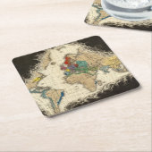 チャールズの死V 1551年 スクエアペーパーコースター (アングル)