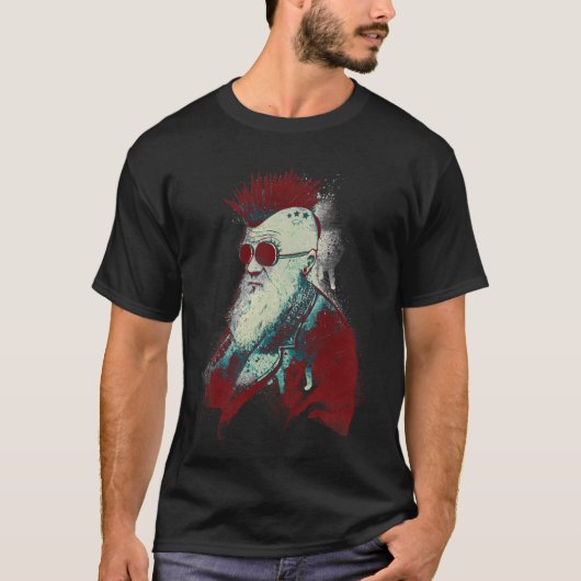 チャールズの進化 Tシャツ (正面)