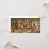 チャールズはっきりしたズ・オン・乗馬 カード (正面/裏面インサイチュ)