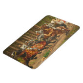 チャールズはっきりしたズ・オン・乗馬 マグネット (左側)