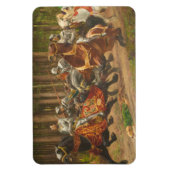 チャールズはっきりしたズ・オン・乗馬 マグネット (縦)