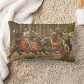 チャールズはっきりしたズ・オン・乗馬 ランバークッション (ブランケット)