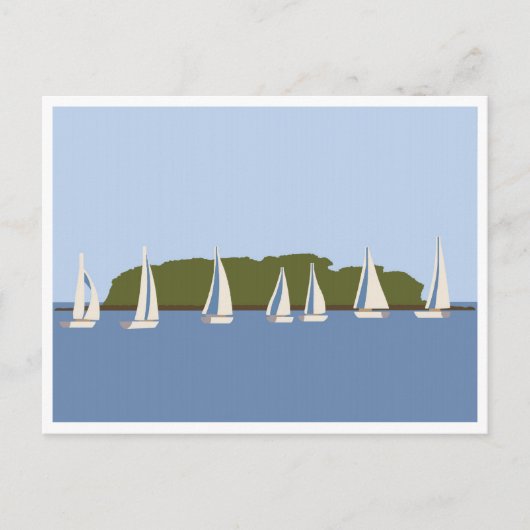 チャールズアイランドミルフォードCTポストカード ポストカード (正面)