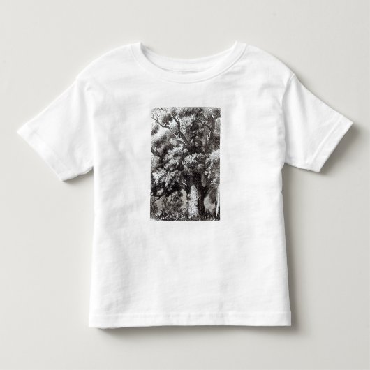 チャールズオークの木に隠れるII トドラーTシャツ (正面)