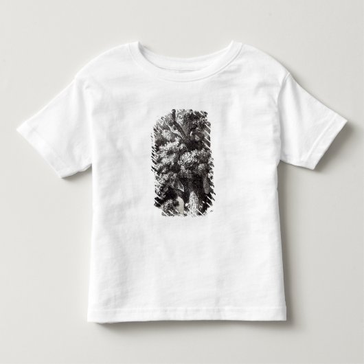 チャールズオークの木に隠れるII トドラーTシャツ (正面)