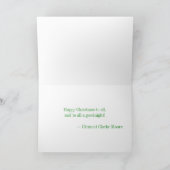 チャールズクリスマス無頓着な王スパニエル犬カード シーズンカード (内部)