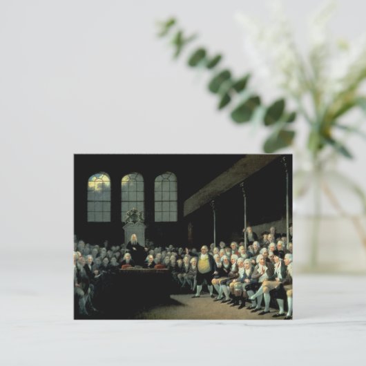 チャールズジェームズキツネアドレッシング・ザ・ハウス ポストカード (スタンド正面)