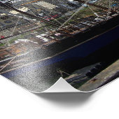 チャールズタウン・コーンウォールの背の高い船 フォトプリント (角)