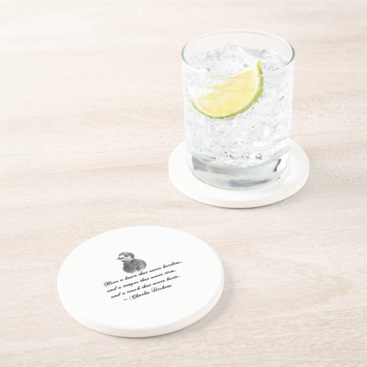 チャールズディケンズアーミューチュアルフレンド引用文 コースター (側面)