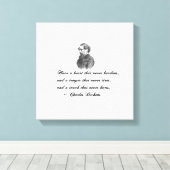 チャールズディケンズウインターミューチュアルフレンド引用文 キャンバスプリント (インサイチュ (ウッドフロア))