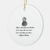 チャールズディケンズウインターミューチュアルフレンド引用文 セラミックオーナメント (左)