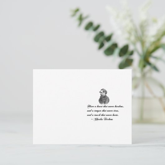 チャールズディケンズウインターミューチュアルフレンド引用文 ポストカード (スタンド正面)