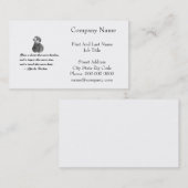 チャールズディケンズウインターミューチュアルフレンド引用文 名刺 (正面/裏面)