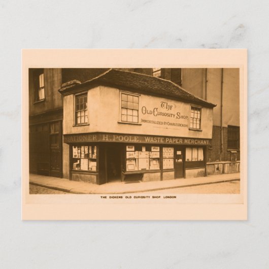 チャールズディケンズオールドキュリオシットショップロンドン ポストカード (正面)