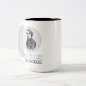 チャールズディケンズポートレートアンド引用文 ツートーンマグカップ (正面左)