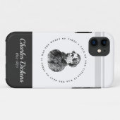 チャールズディケンズポートレートアンド引用文 Case-Mate iPhoneケース (裏面(横))