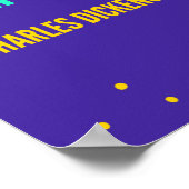 チャールズディケンズ引用文フォークリスマスイブ ポスター (角)