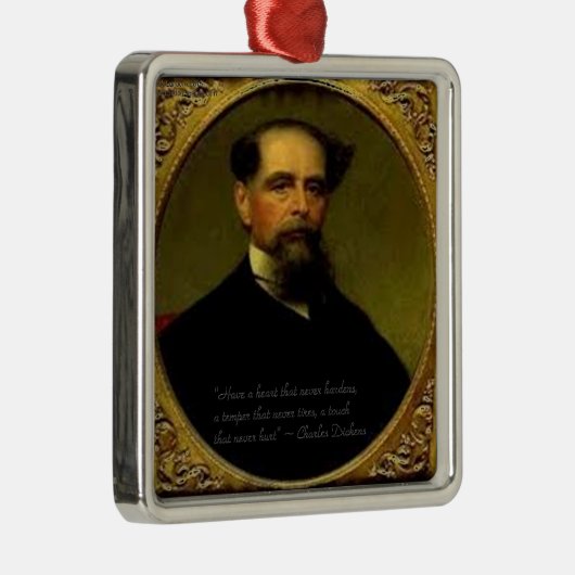 チャールズディケンズ&ハートフェルト引用文 メタルオーナメント (右)
