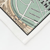 チャールズディッケンズロンドンマップブランケット フリースブランケット (角)