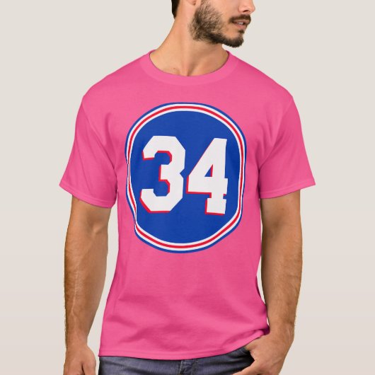 チャールズバークレーNumber 34 Jersey Philadelphia 76Er Tシャツ (正面)