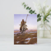 チャールズマリオンラッセルクレーインディアン ポストカード (スタンド正面)