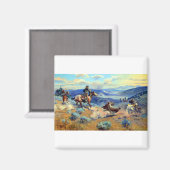 チャールズマリオンラッセルザベア狩り マグネット (正面/裏面)