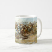 チャールズマリオンラッセル著Custerの戦い コーヒーマグカップ (正面右)