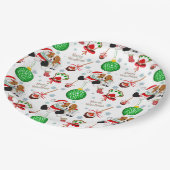 チャールズメリークリスマスの騎士 ペーパープレート (アングル)